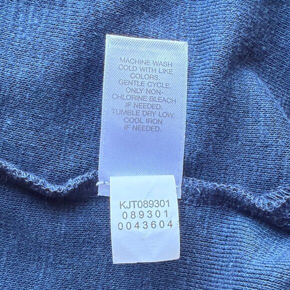 Pure Jill Cardigan Womens XS Indigo Blue Tencel Linen Blend Open Front - Picture 6 of 8